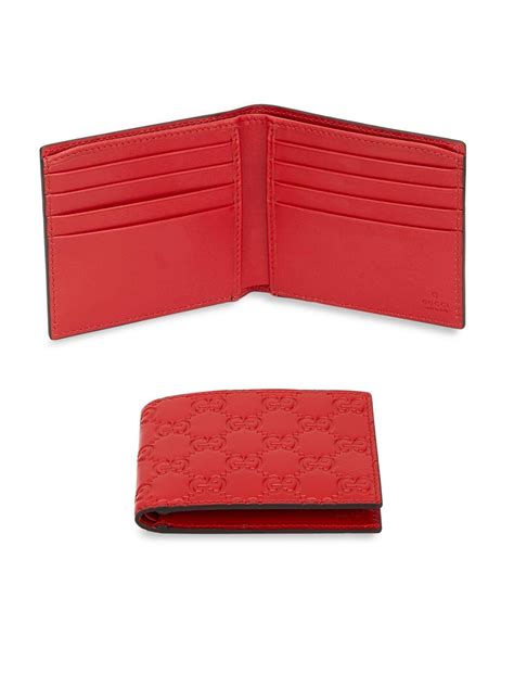 red gucci wallet men|gucci signature long wallet.